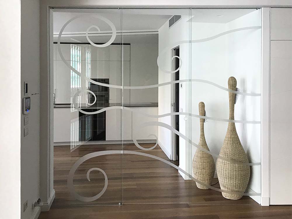 vetrofanie como - vetrofania satinata intagliata